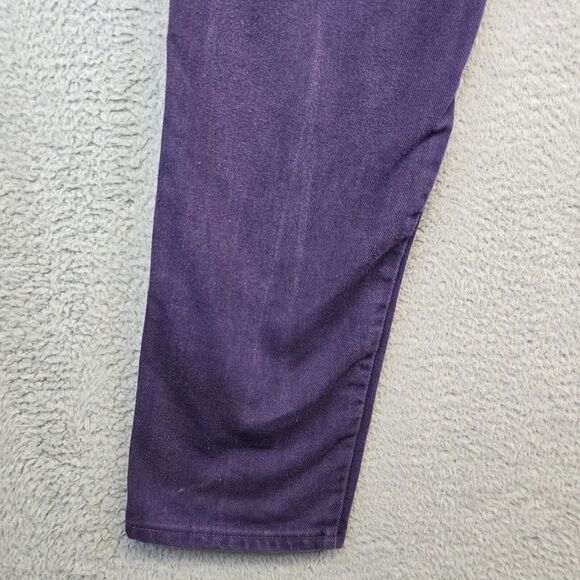 Vintage Wrangler Jeans Womens 12x36 Purple Button‎ Fly Tall Rodeo Cowgirl USA - Picture 6 of 15